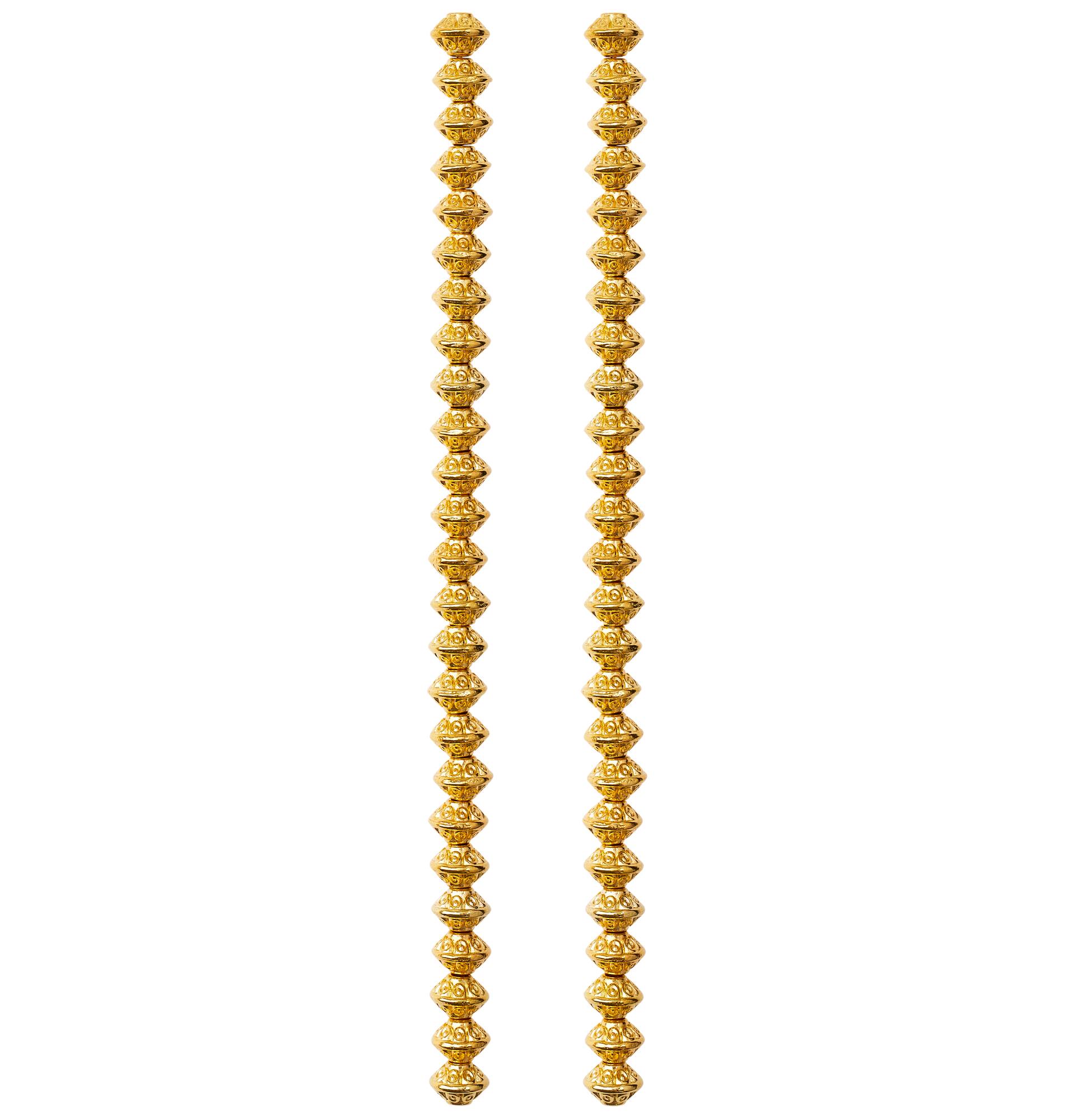 Gold Spot Rondelle Beads, 6mm by Bead Landing™
